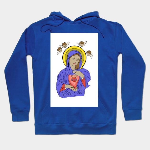 The Blessed Virgin Mary Hoodie by moanlisa